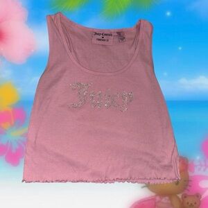 Forever 21 Juicy Couture Pink Embellished Tank Top